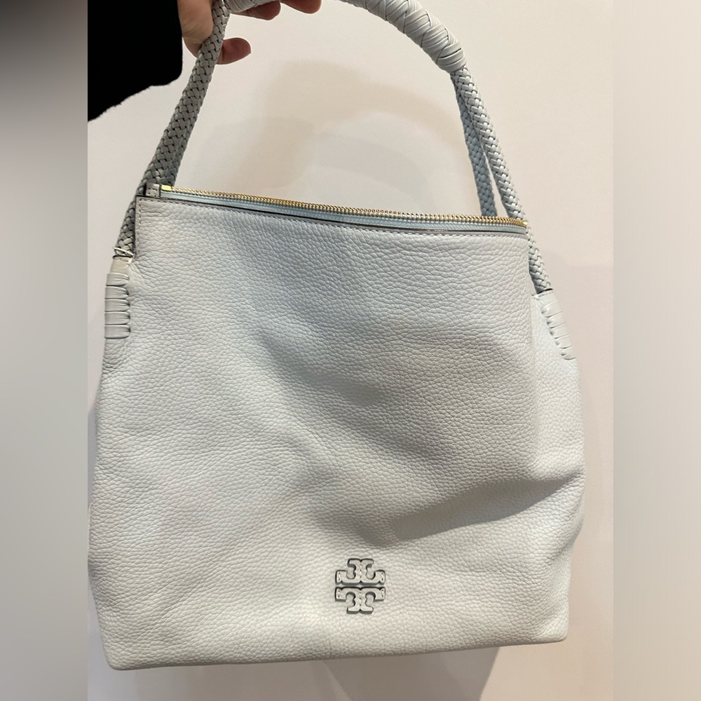 Tory Burch Taylor Hobo light blue leather bag
